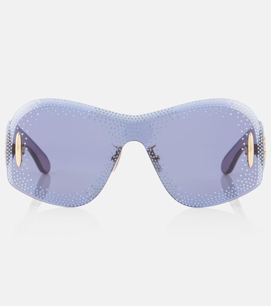loewe anagram embellished mask sunglasses