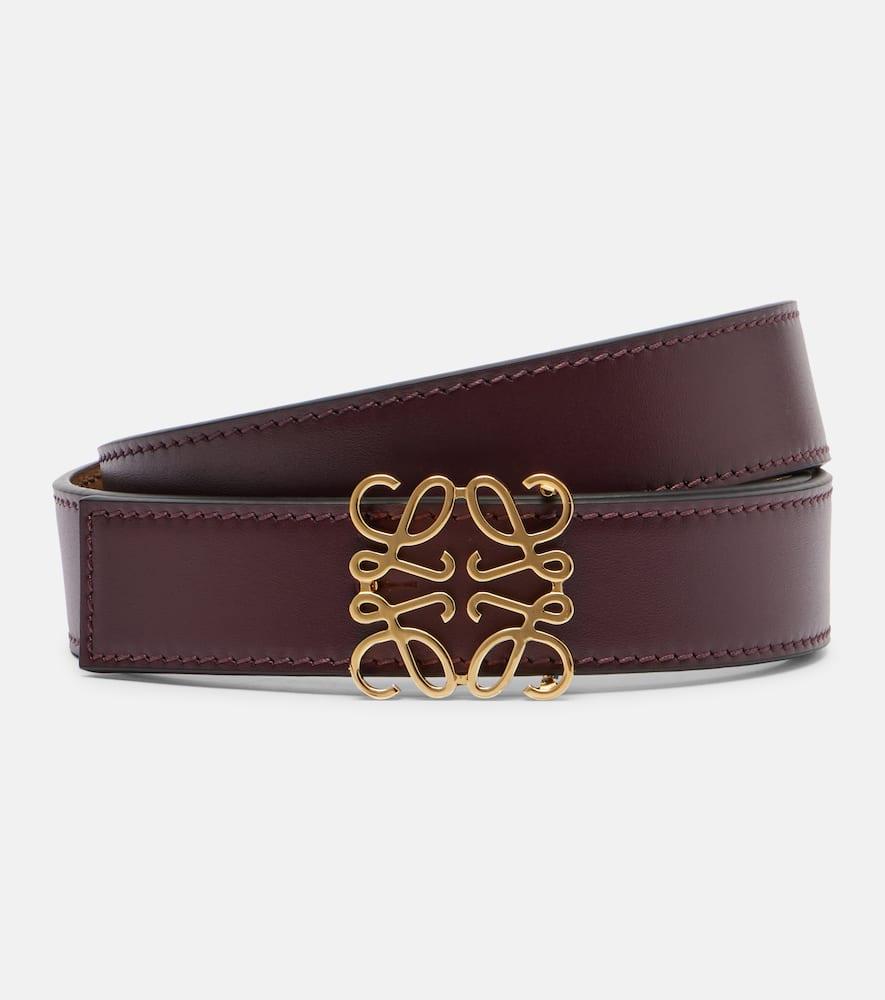 loewe anagram leather belt