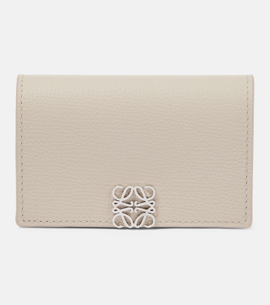loewe anagram leather card holder