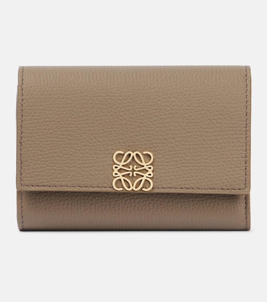 loewe anagram leather wallet