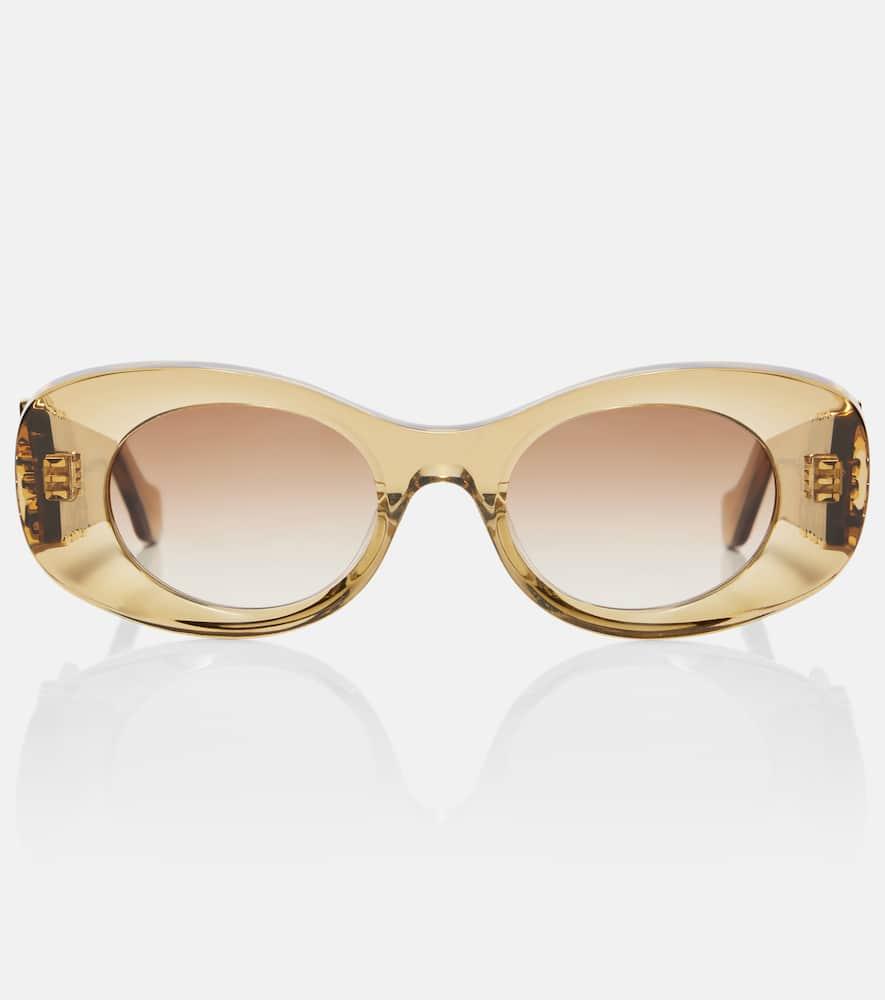 loewe anagram oval sunglasses
