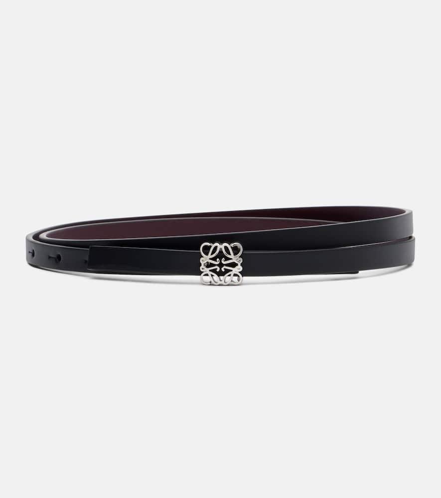 loewe anagram reversible leather belt