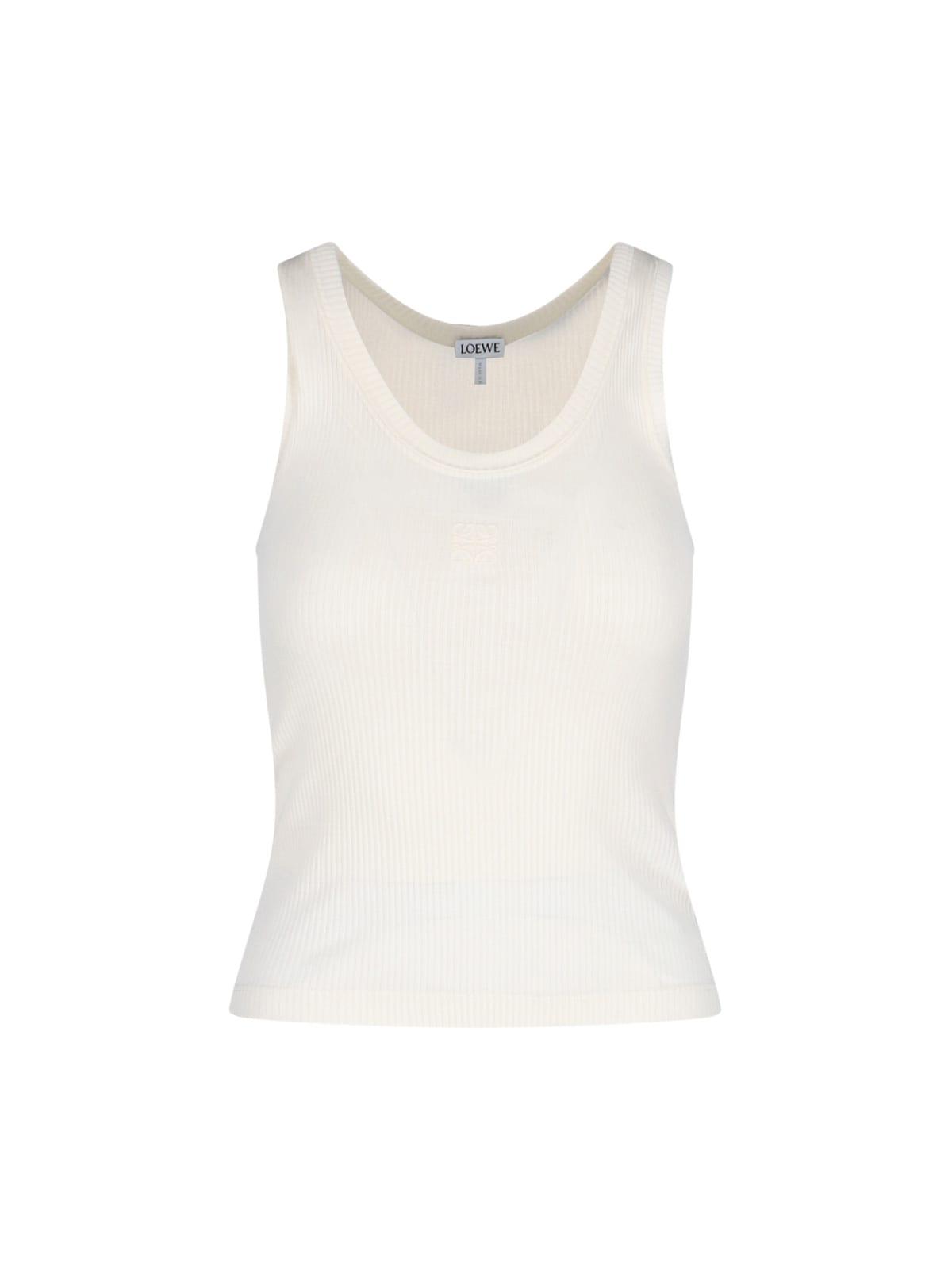 loewe anagram silk tank top