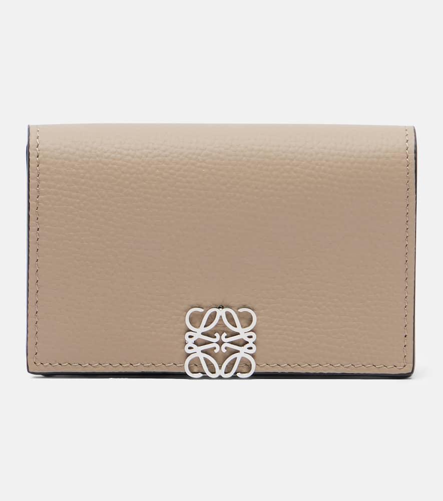 loewe anagram small leather card holder