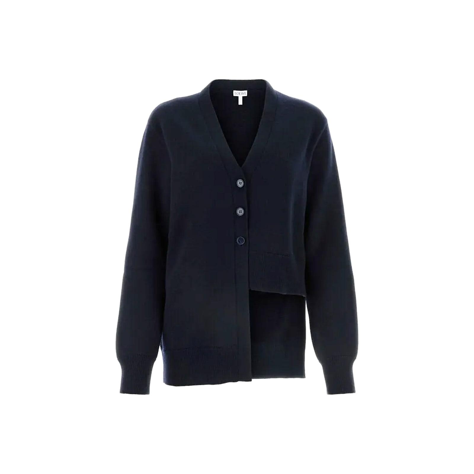 loewe asymmetric cashmere cardigan