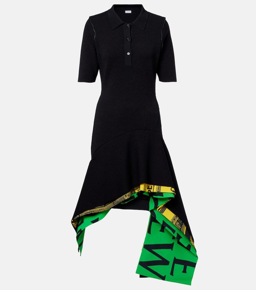 loewe asymmetric midi dress
