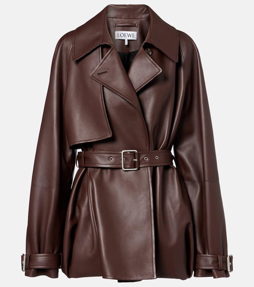 loewe balloon leather jacket
