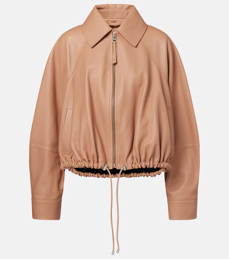 loewe balloon leather jacket