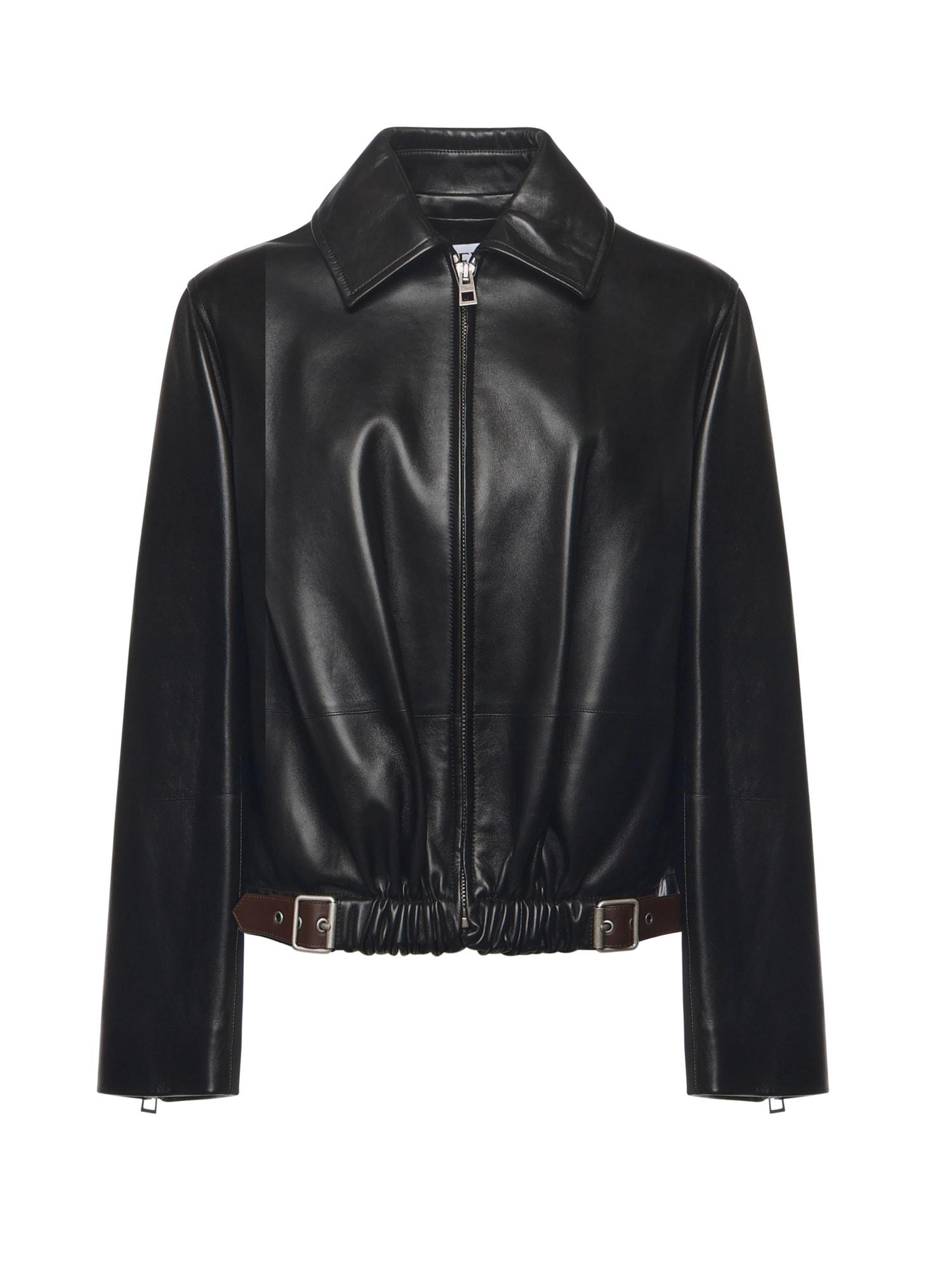 loewe beltd lambskin nappa jacket
