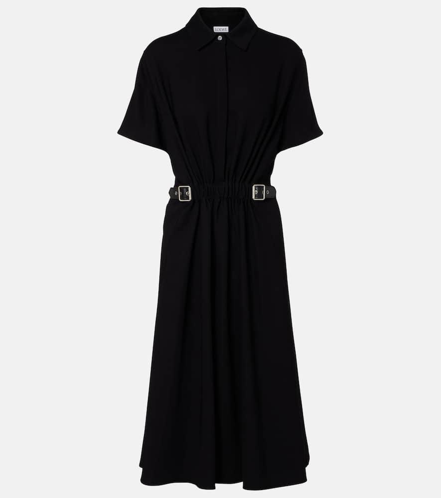 loewe belted midi dress