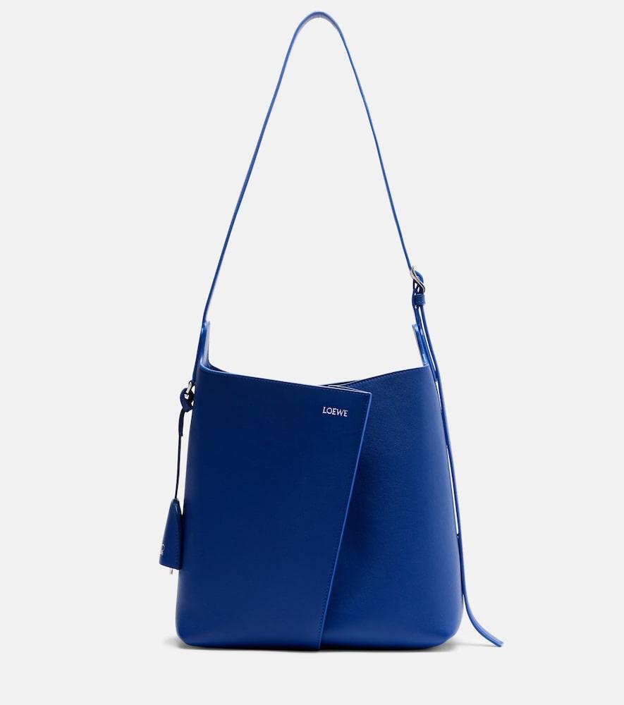 loewe bilbao medium leather bucket bag
