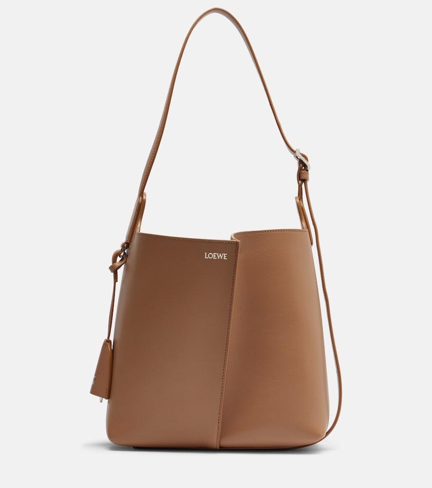 loewe bilbao medium leather bucket bag