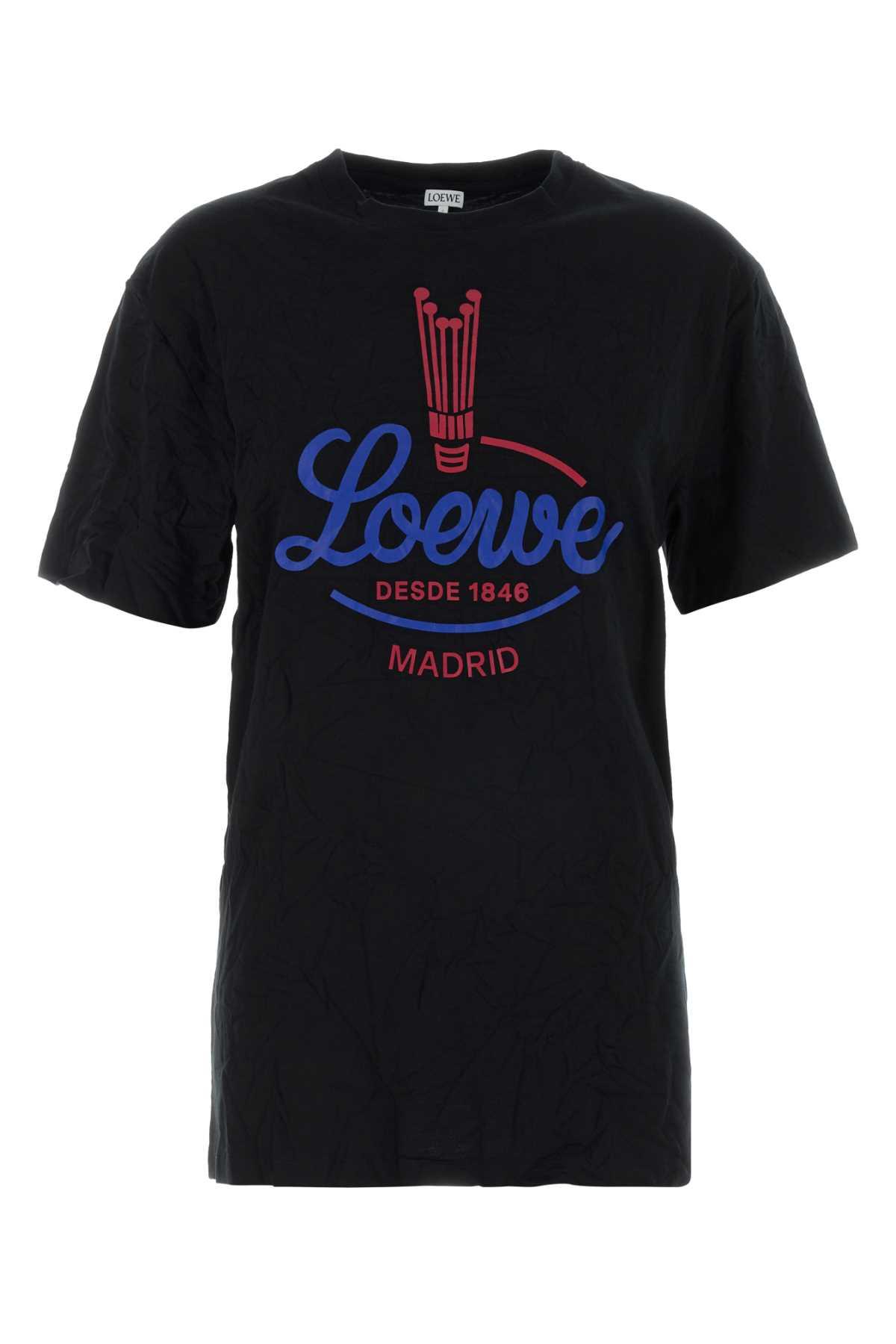 loewe black jersey t-shirt