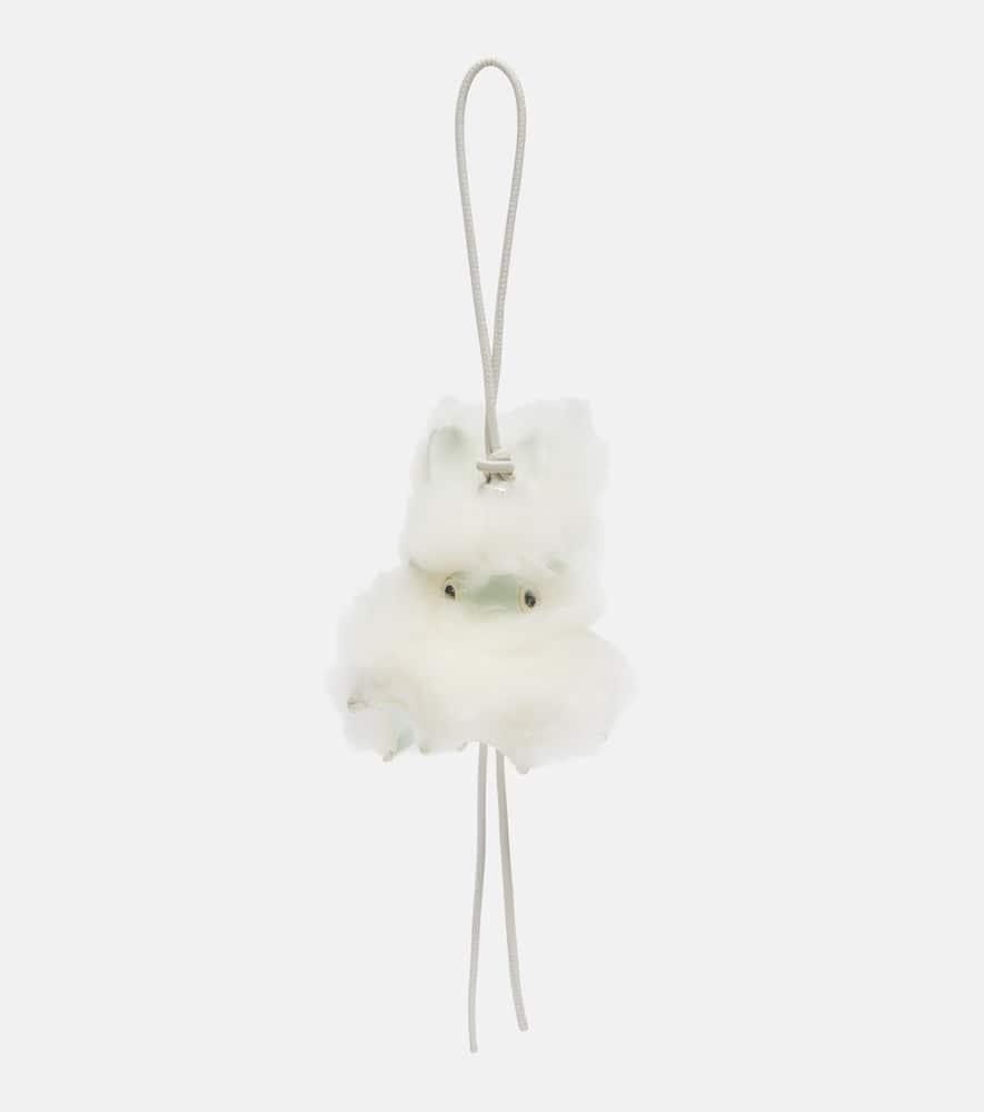 loewe bunny shearling bag charm