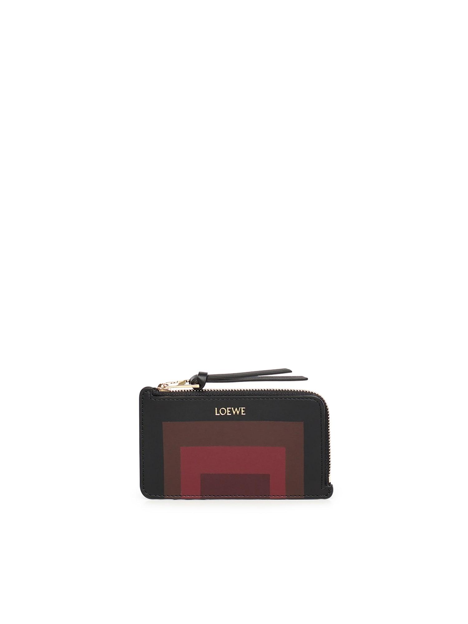 loewe calfskin nappa card holder with coin pocket