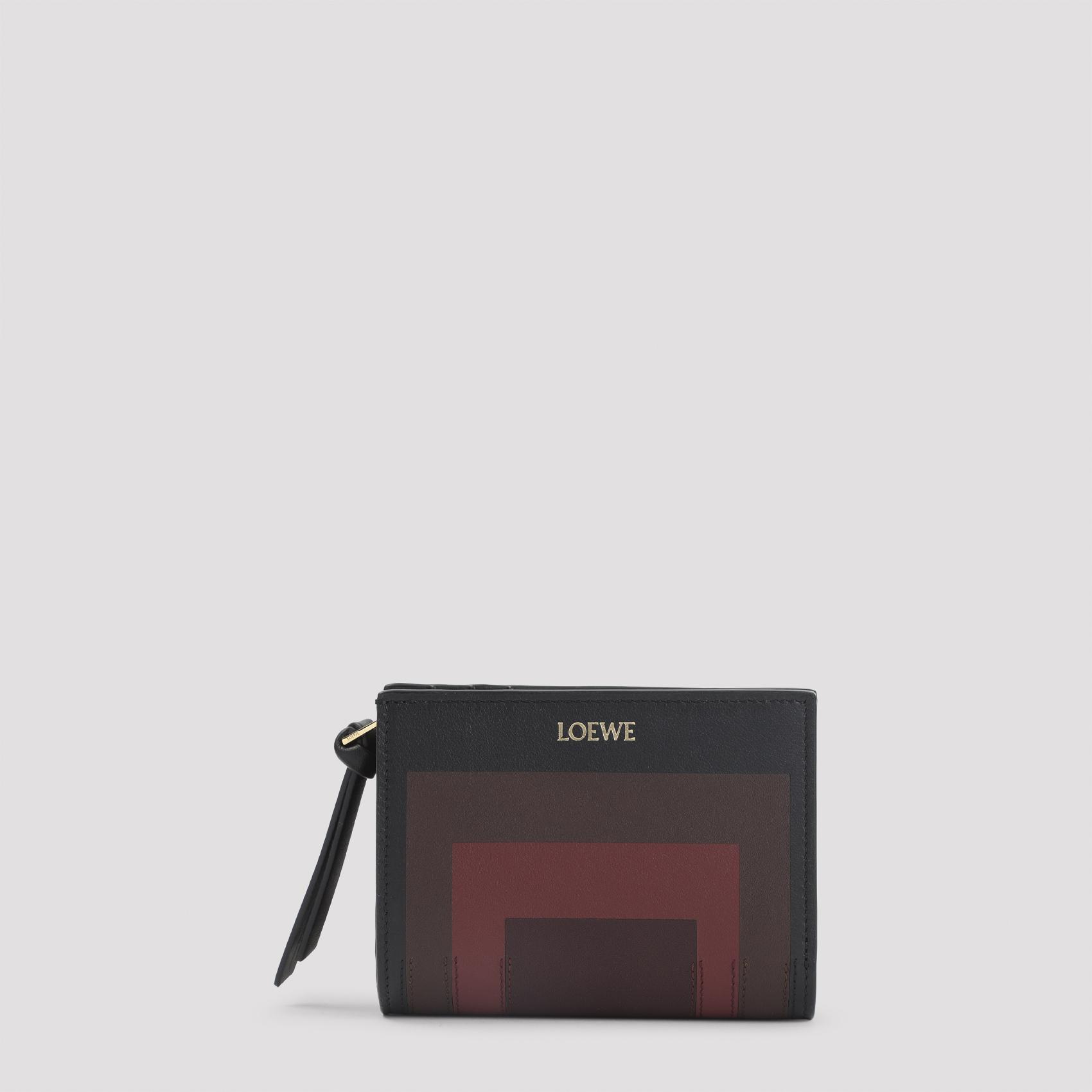 loewe compact albers wallet black calf skin smallleathergoods - women