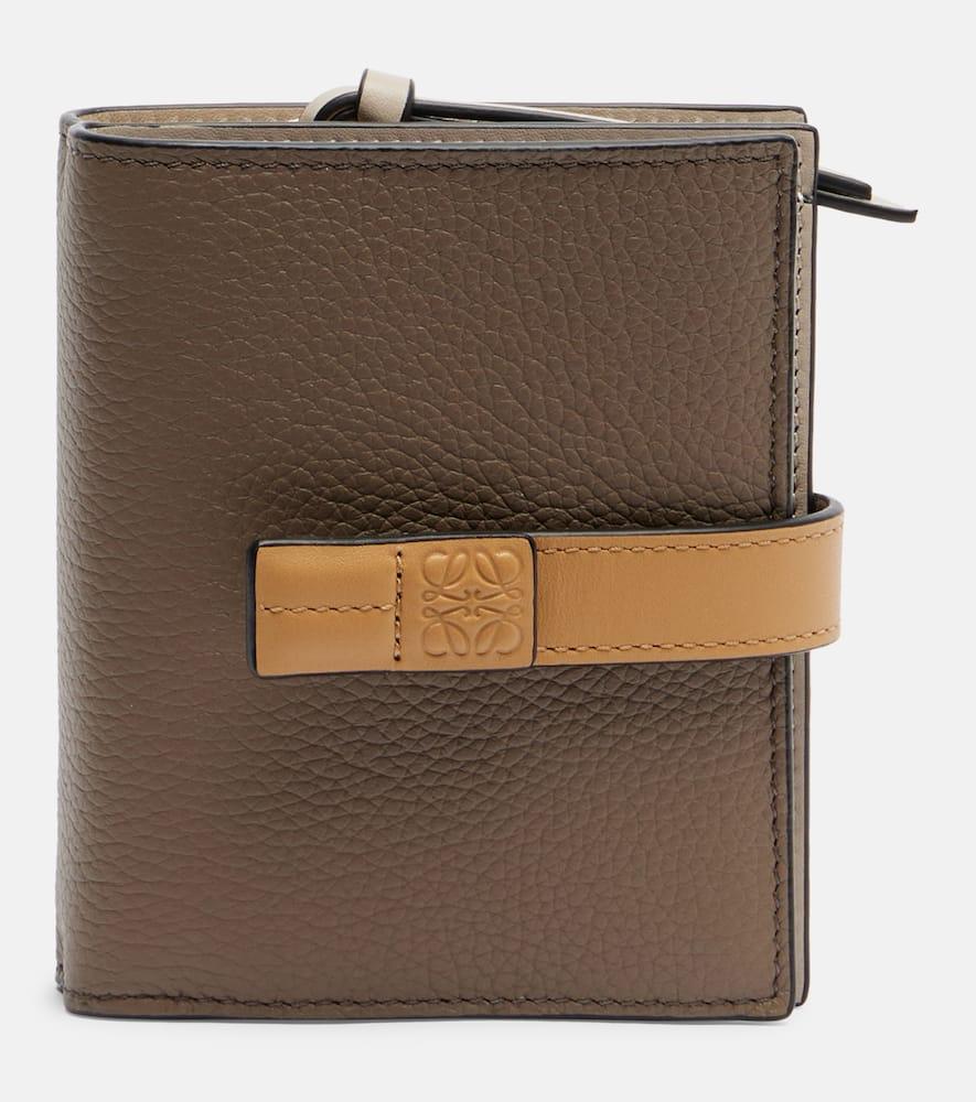 loewe compact leather wallet