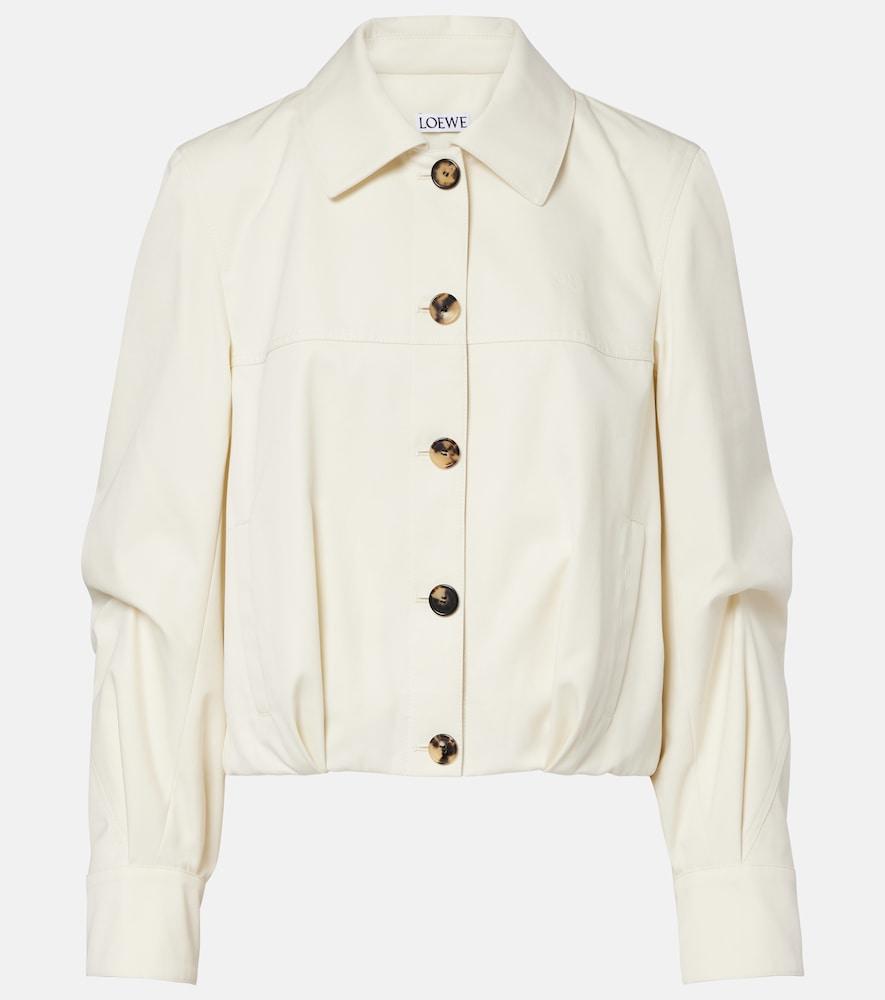 loewe cotton and silk blouson jacket