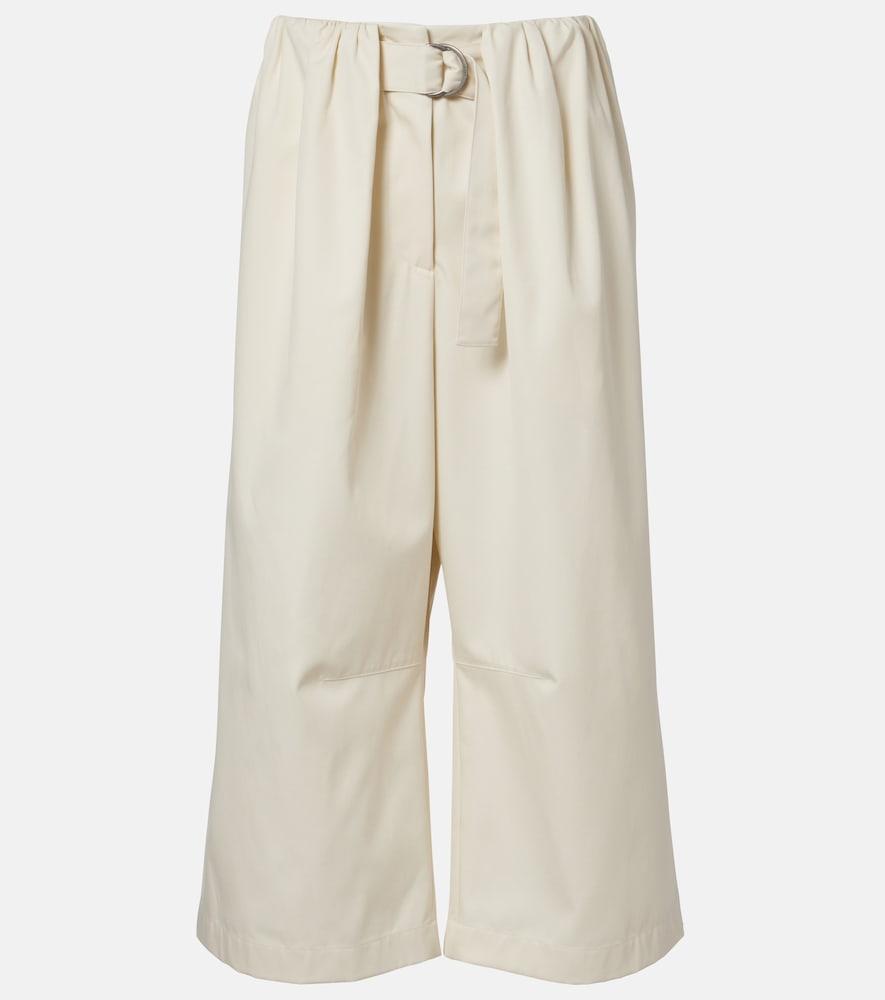 loewe cotton and silk gabardine culottes