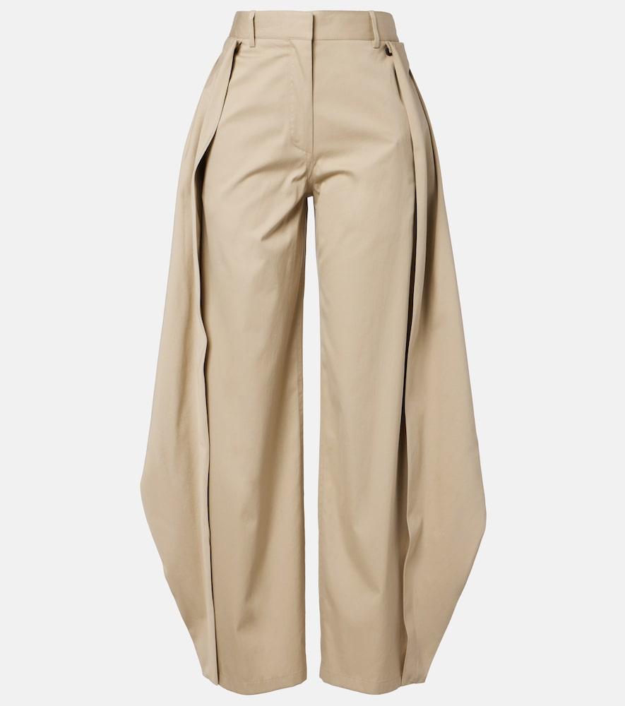 loewe cotton and silk gabardine wide