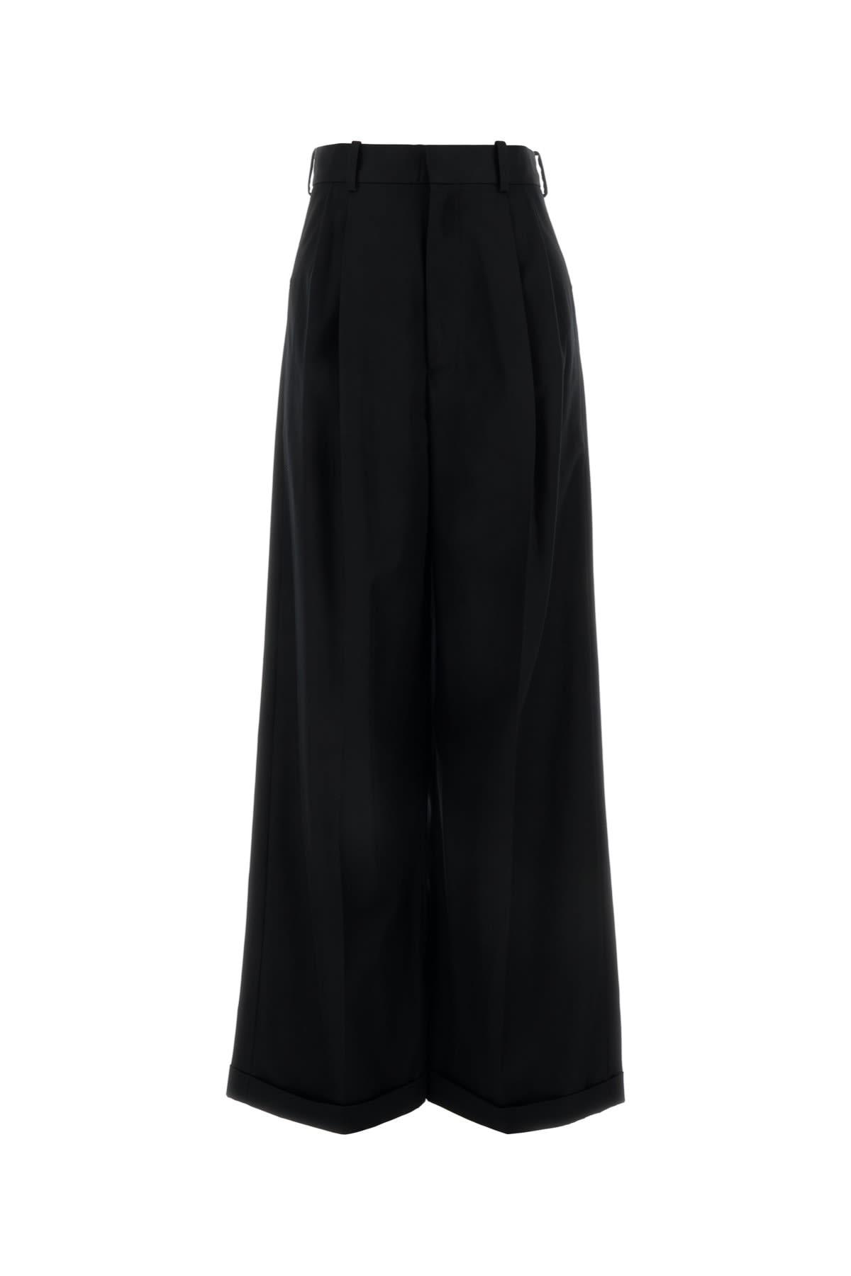 loewe cotton blend wide-leg pant