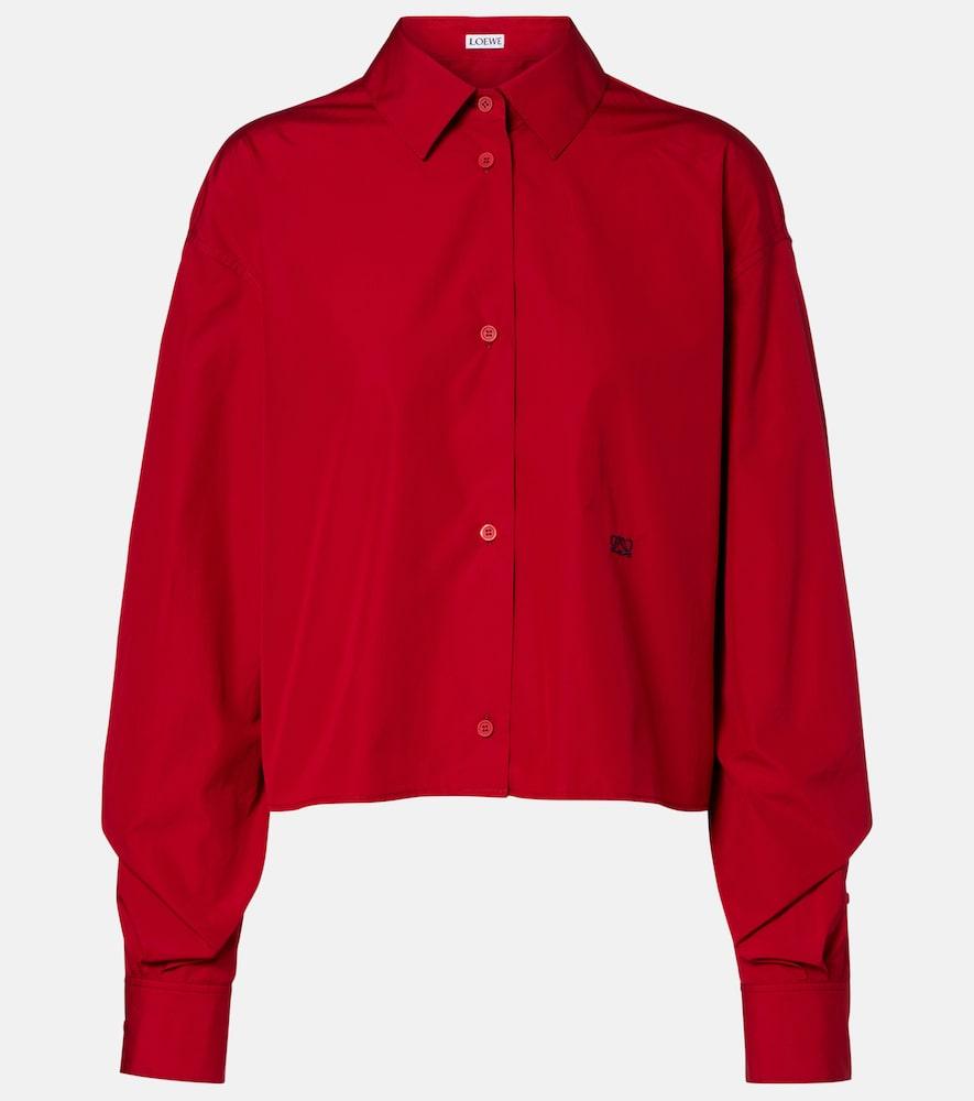 loewe cropped cotton shirt