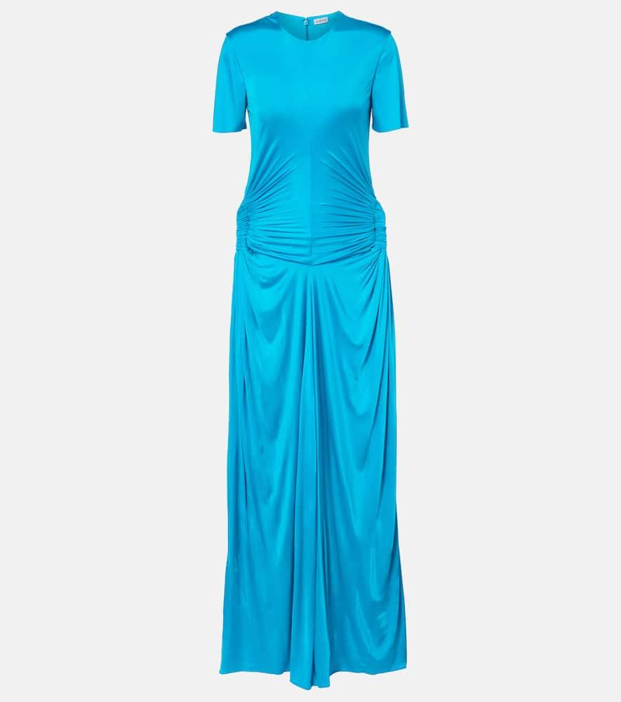 loewe cutout draped jersey maxi dress