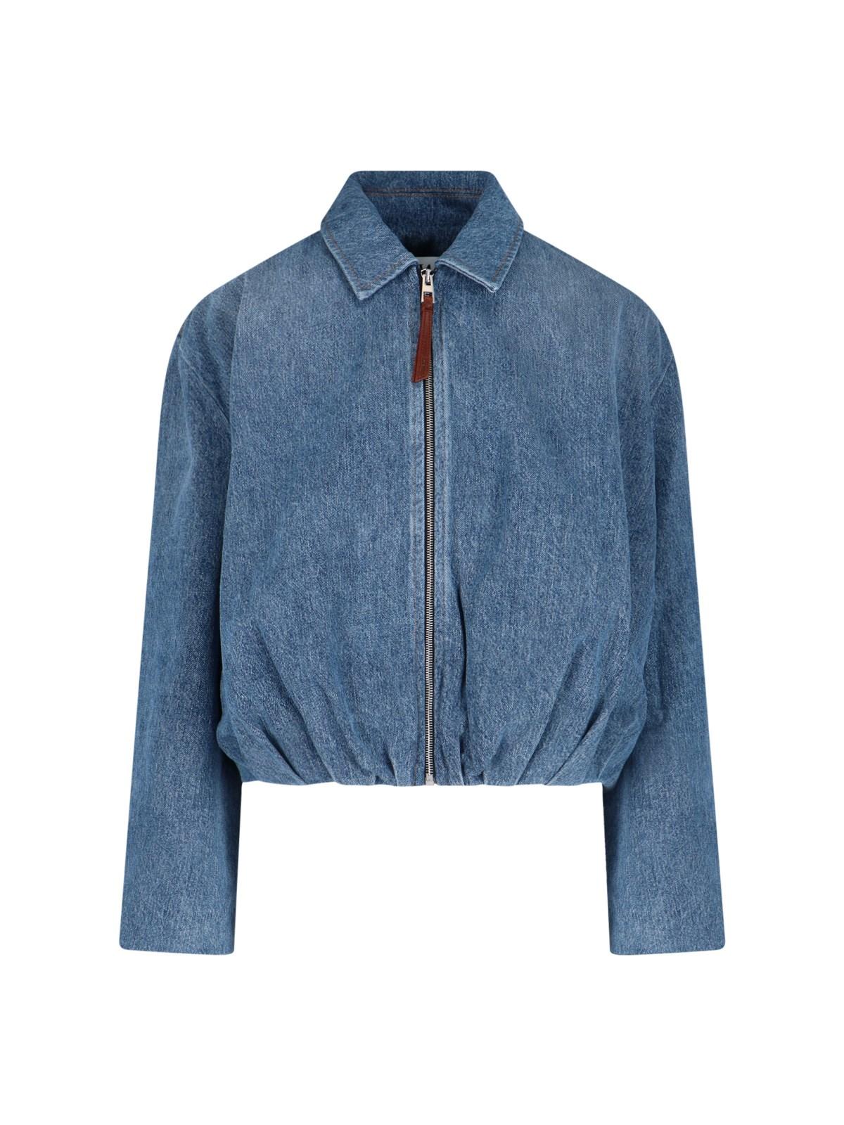 loewe denim zip jacket