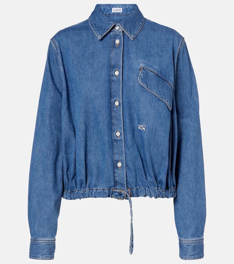 loewe double l denim shirt