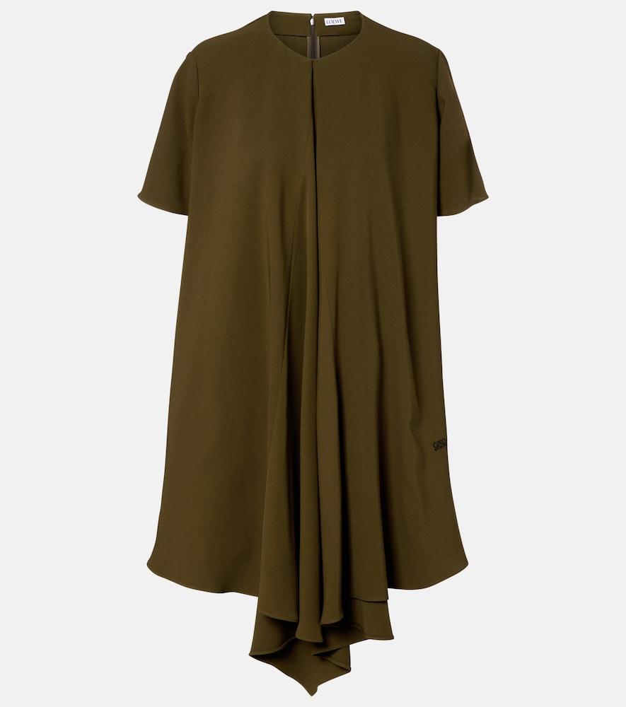 loewe draped minidress