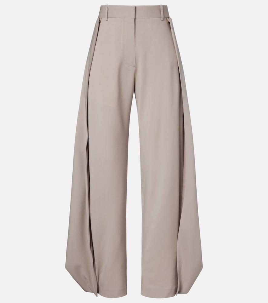 loewe draped wool wide