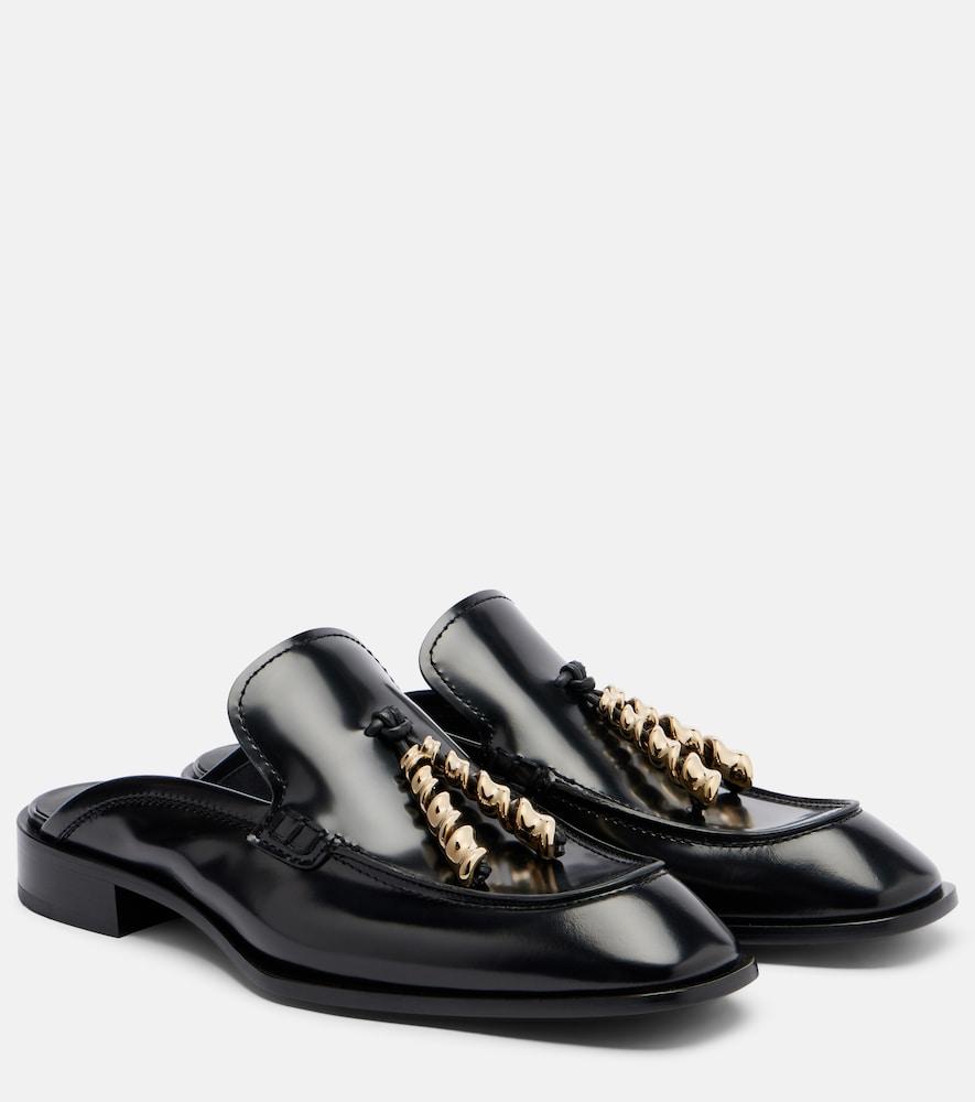 loewe embellished leather mules