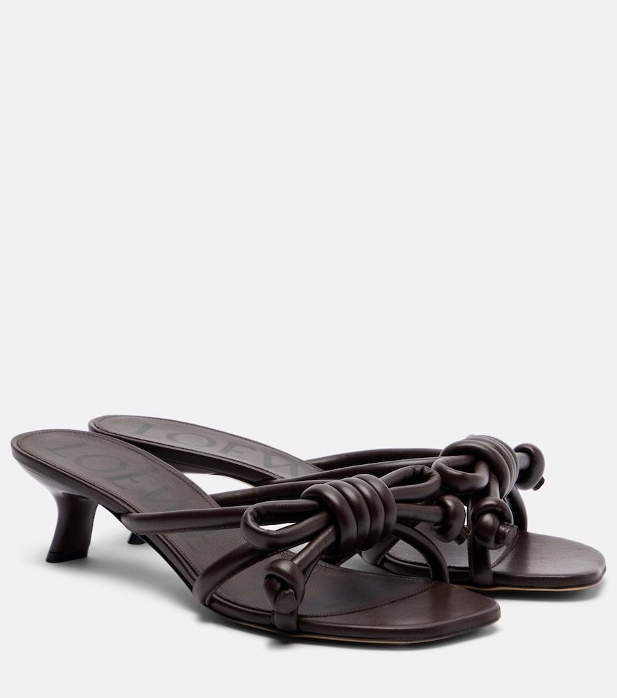 loewe flamenco 45 leather mules