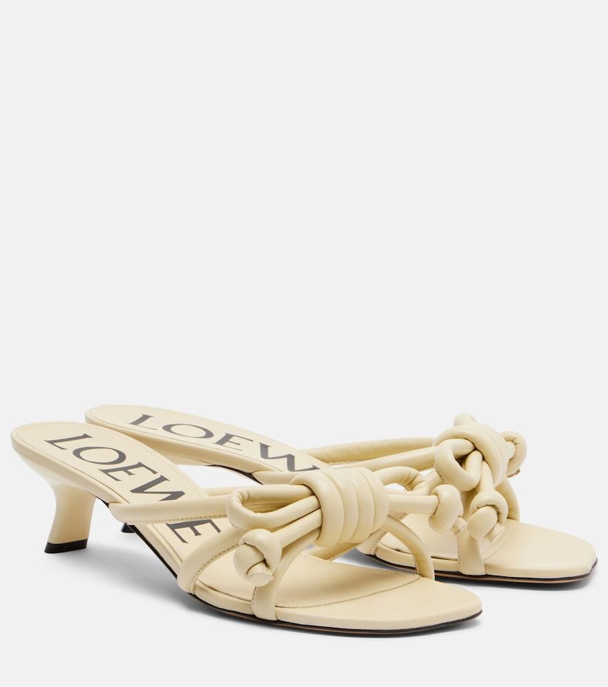 loewe flamenco 45 leather mules