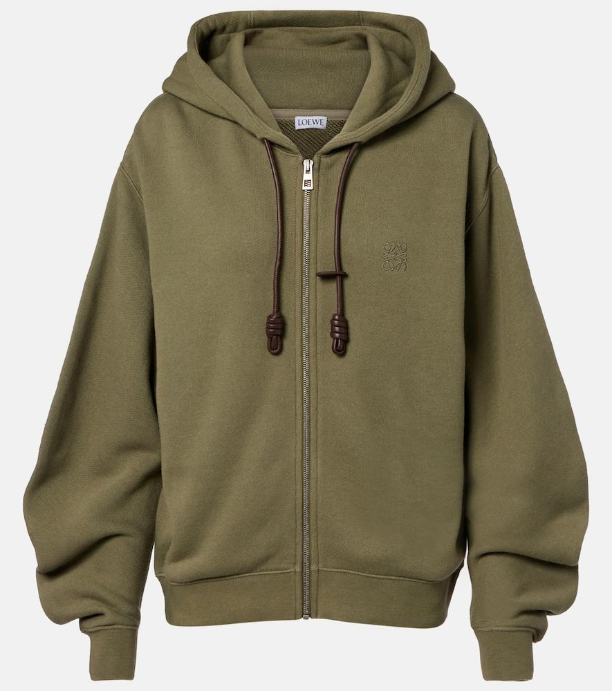 loewe flamenco cotton and cashmere zip