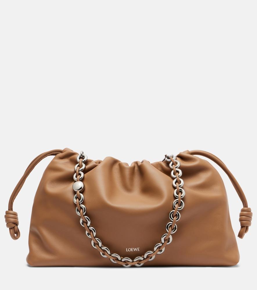 loewe flamenco large leather shoulder bag