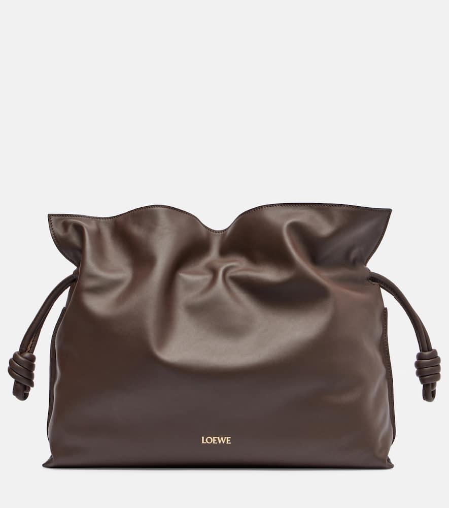 loewe flamenco large leather tote bag