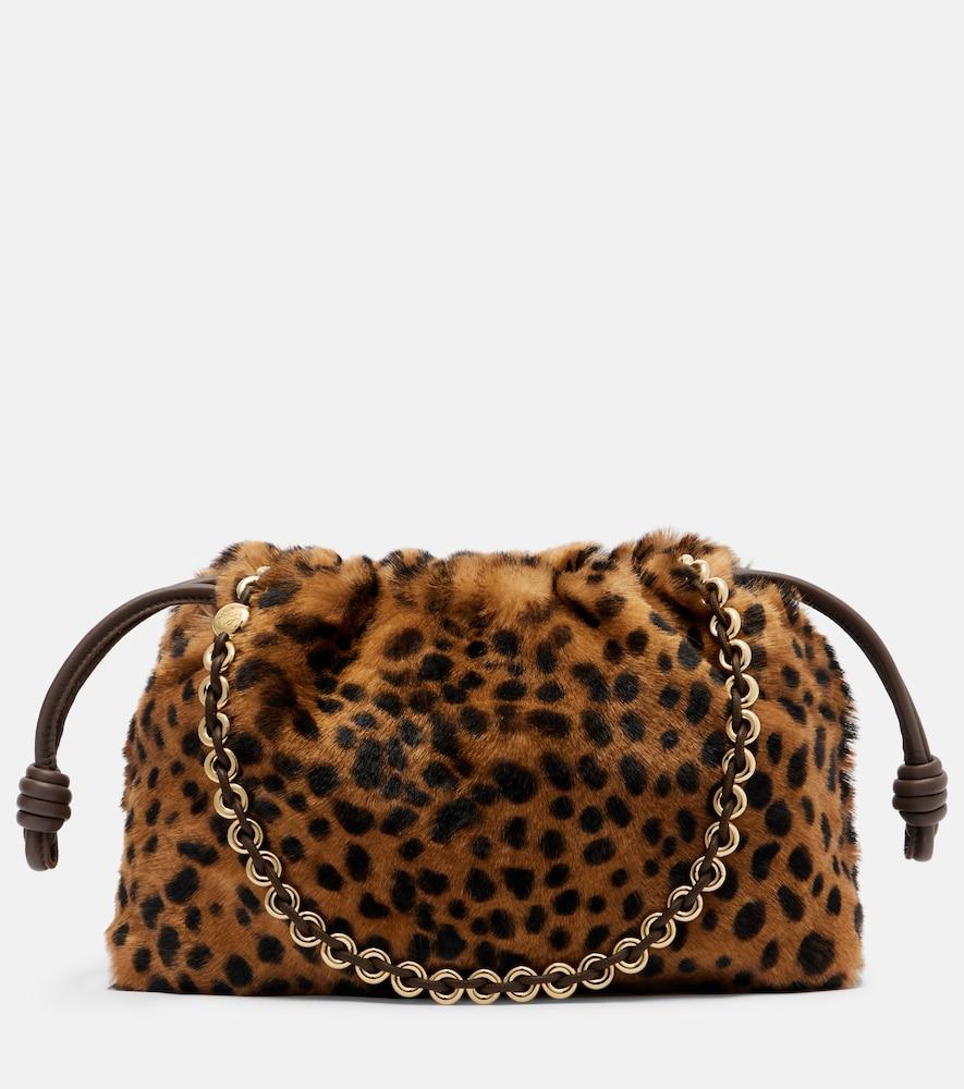 loewe flamenco medium calf hair shoulder bag