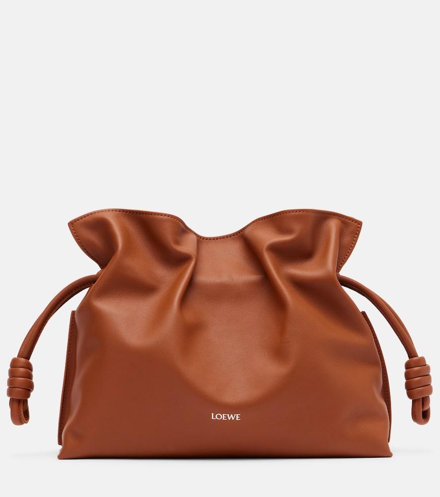 loewe flamenco medium leather clutch