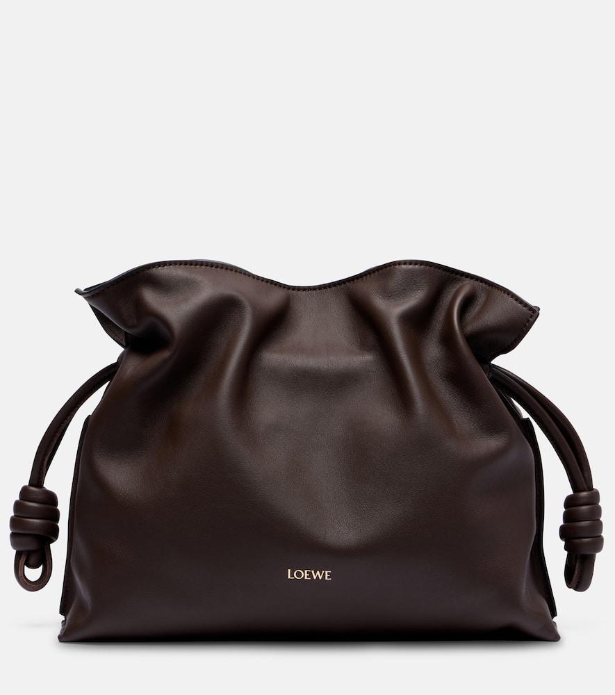 loewe flamenco medium leather clutch