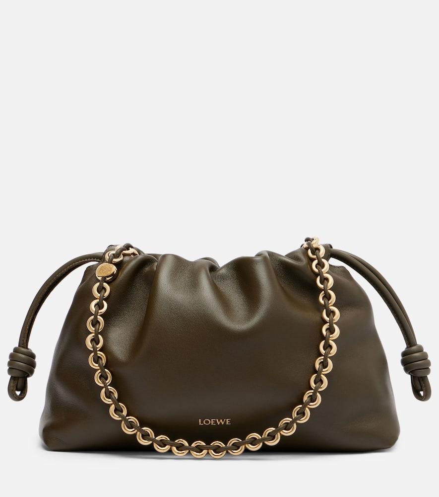 loewe flamenco medium leather clutch