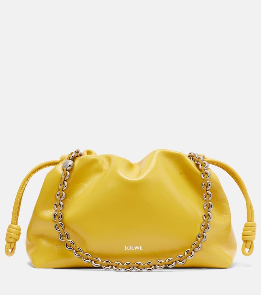 loewe flamenco medium leather clutch