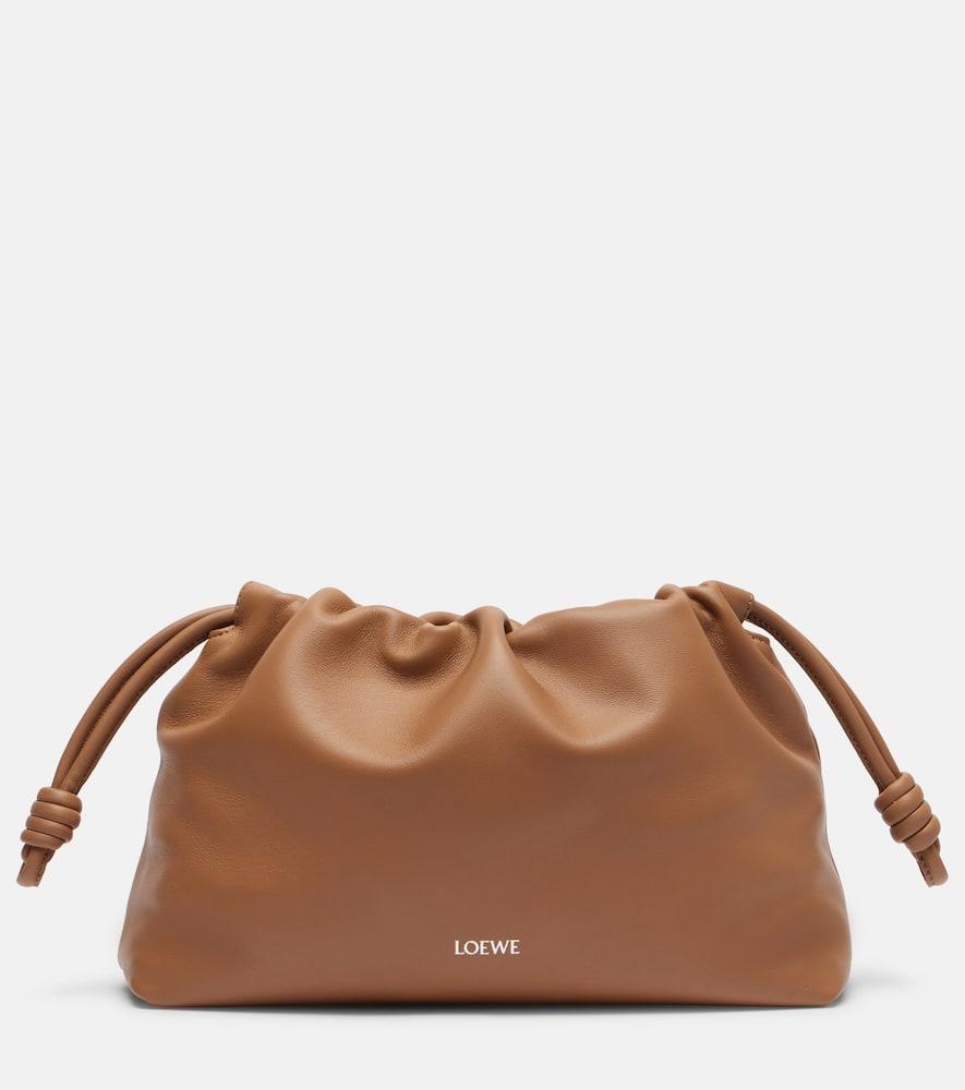 loewe flamenco medium leather shoulder bag