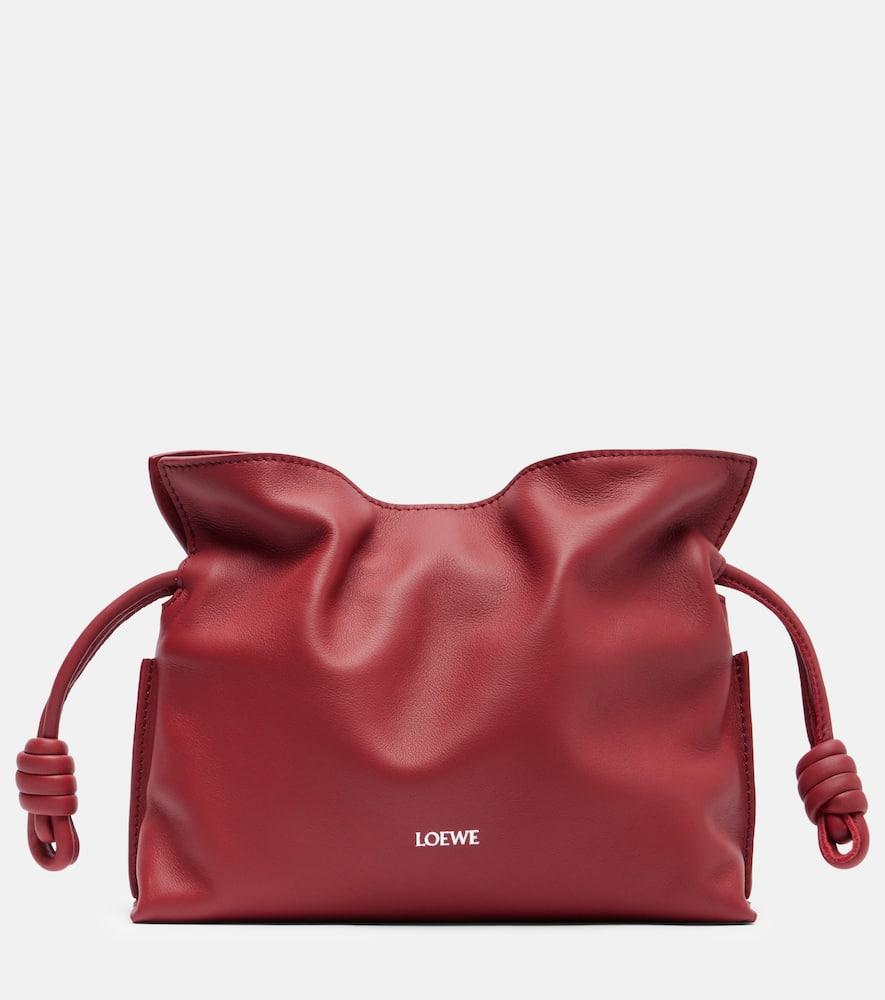 loewe flamenco mini leather clutch