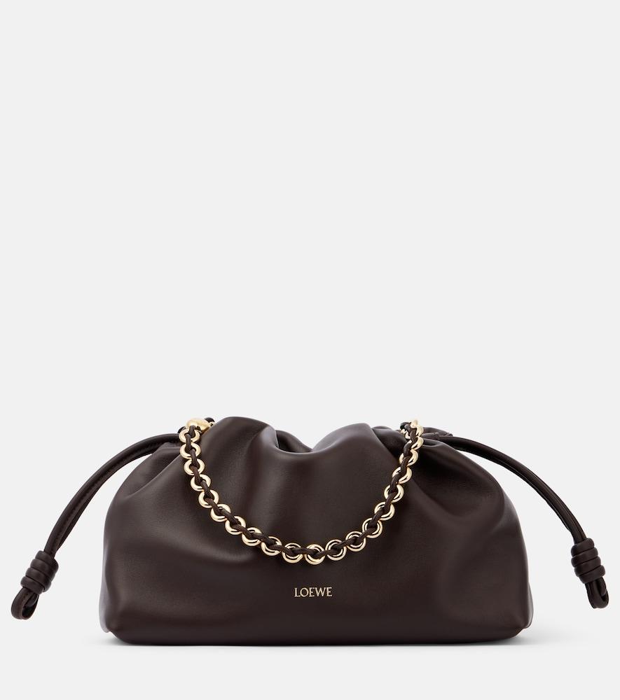 loewe flamenco small leather tote bag
