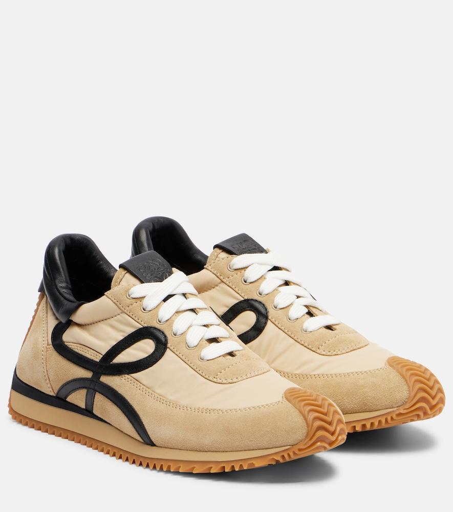 loewe flow runner suede sneakers