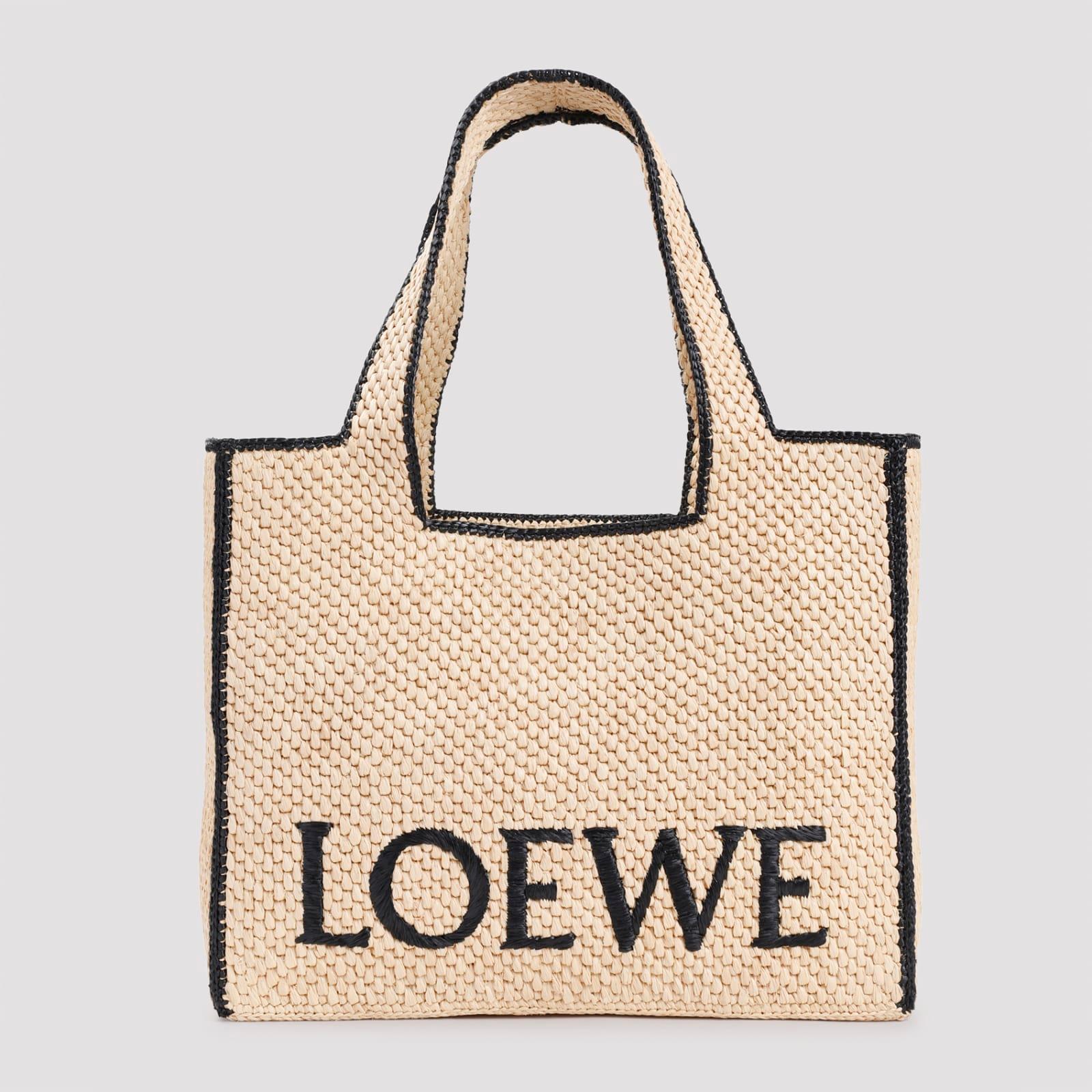 loewe font large tote bag