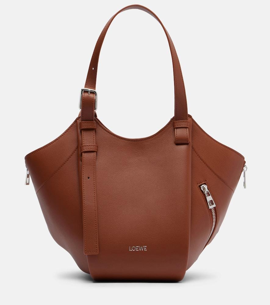 loewe hammock flip leather tote bag