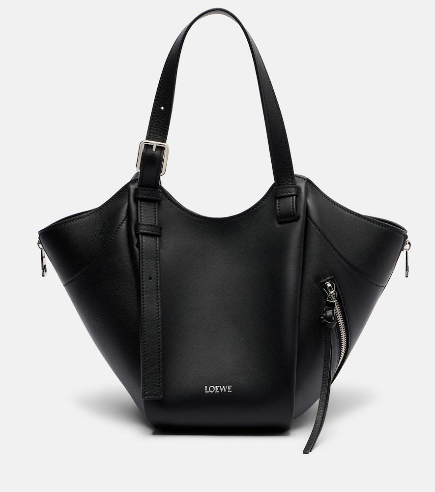 loewe hammock flip medium leather tote bag