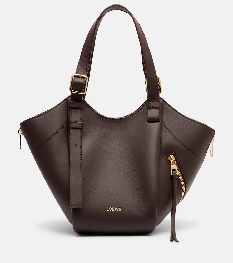 loewe hammock flip medium leather tote bag